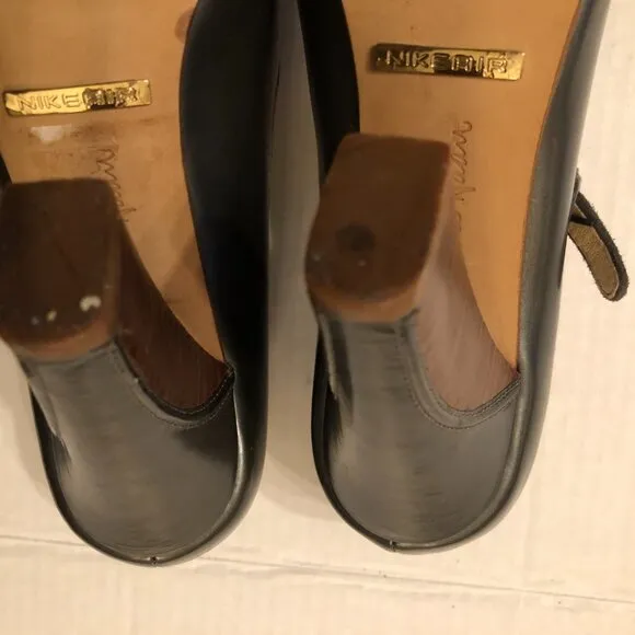 Cole Haan women's leather high heel shoes  size: 8B   heel height: 4&quot;