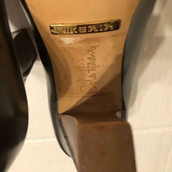 Cole Haan women's leather high heel shoes  size: 8B   heel height: 4&quot;