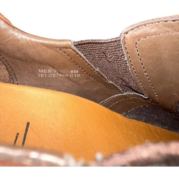 Cole Haan Zeno Leather Square Toe Loafer Shoes Slip On Brown Men's Size US 8M