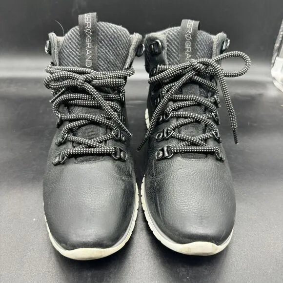 Cole Haan ZeroGrand Hiker Sneaker Boots Mens 10.5 B Waterproof Black W17873 EUC
