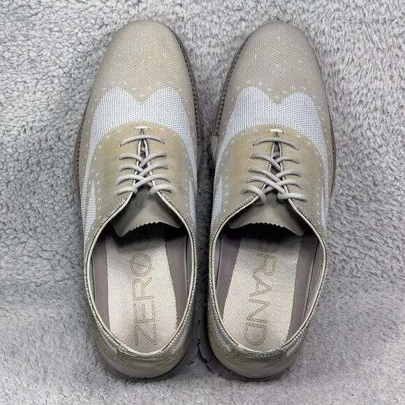 Cole Haan Zerogrand Mens Size 10.5 Low Top Wingtip Oxford Shoes Gray C22416