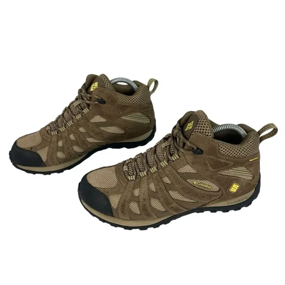 Columbia Omni‎ Grip Waterproof Techlite Mid Top Hiking Womens Shoes Size 8.5