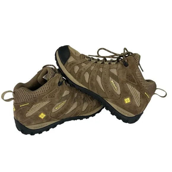 Columbia Omni‎ Grip Waterproof Techlite Mid Top Hiking Womens Shoes Size 8.5