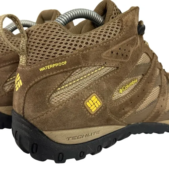 Columbia Omni‎ Grip Waterproof Techlite Mid Top Hiking Womens Shoes Size 8.5
