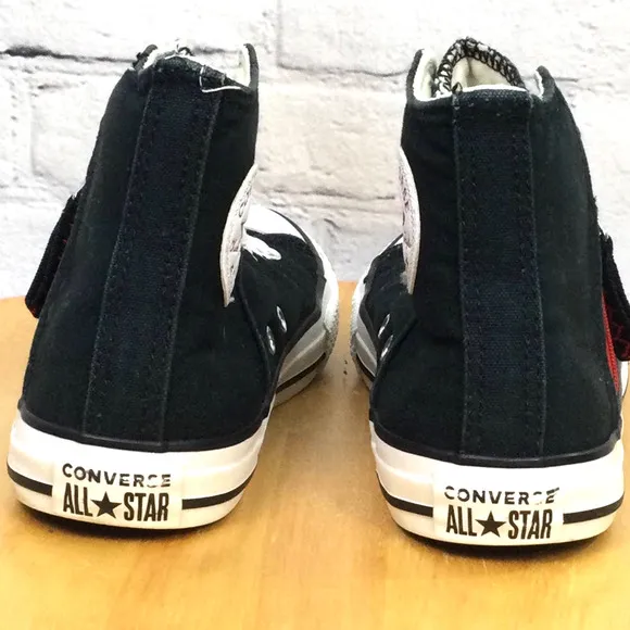 Converse All Star Chuck Taylor Kids Side Zip Fabric High Top Junior Size 3
