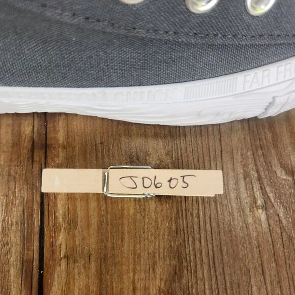 Converse All Star Edge Glow Mens Sz 9 Gray High Top Canvas Sneaker Shoes A01429C