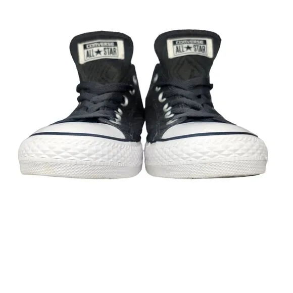 Converse All Star Shoes Womens 9 Gray Geometric Fabric Low Top Sneakers Comfy