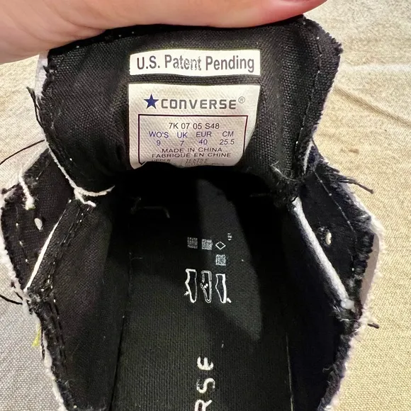 Converse All Star White/Black Athletic Shoes