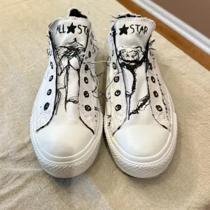 Converse All Star White/Black Athletic Shoes
