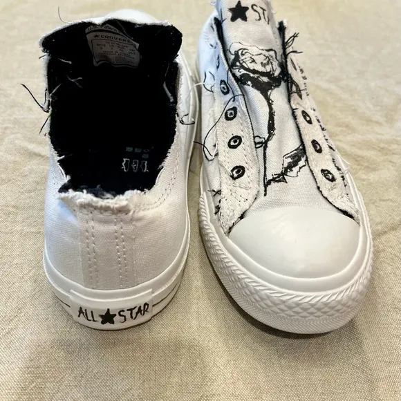 Converse All Star White/Black Athletic Shoes
