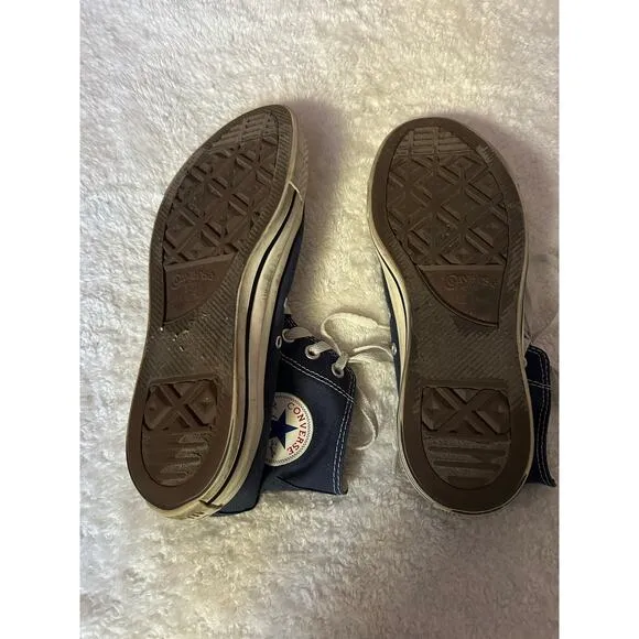 Converse Blue High Top Shoes Size 9
