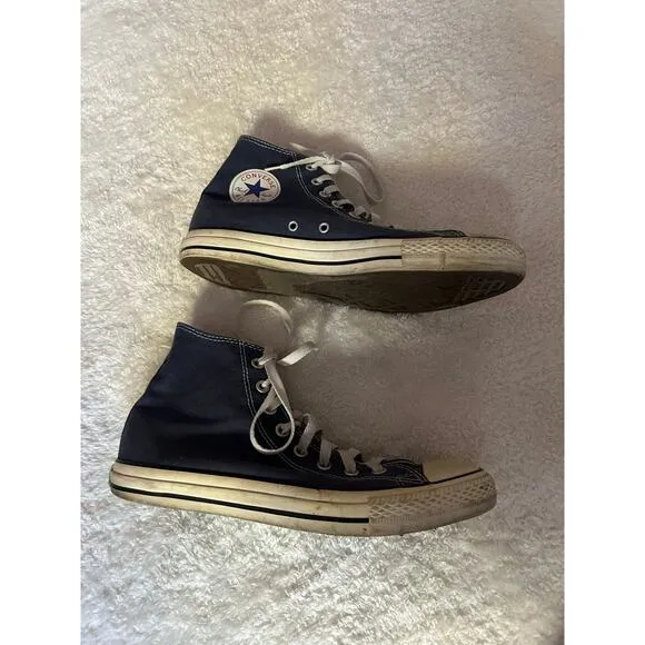 Converse Blue High Top Shoes Size 9
