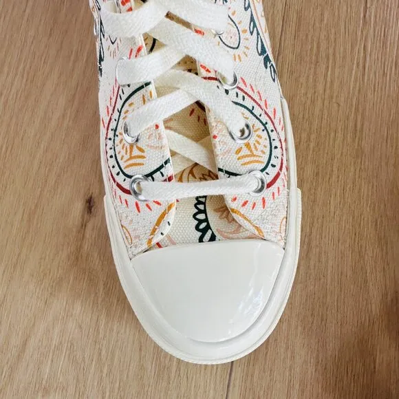 ⭐Converse Chuck 70 Plus Hi Sz 8 Mens Shoes Beige Floral Paisley Sneakers A08172C