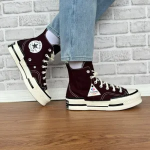 ⭐Converse Chuck 70 Plus High Top Platform Size 8 Women's Shoes Burgundy A12893C