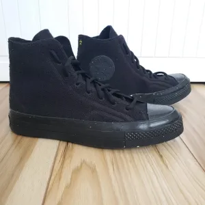 Converse Chuck 70 Renew Remix Knit High Top Black Canvas Shoes Men's 7
