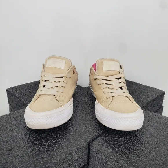 Converse Chuck II Craft Leather Low Top Women 7 Shoes 555956C Sneakers