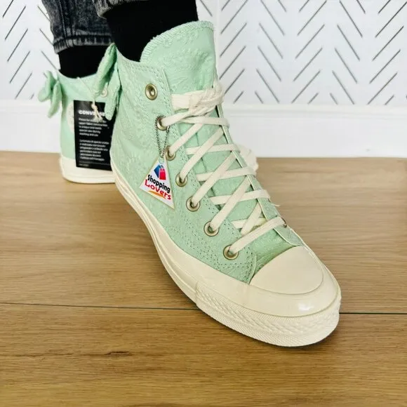 ⭐Converse Chuck Taylor All Star 70 High Bow Sz 7.5 Women's Shoes Green A10245C