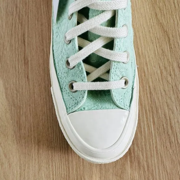 ⭐Converse Chuck Taylor All Star 70 High Bow Sz 7.5 Women's Shoes Green A10245C