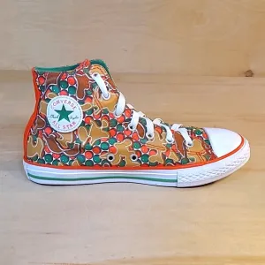 Converse Chuck Taylor All Star Christmas Red Green Canvas Athletic Shoes