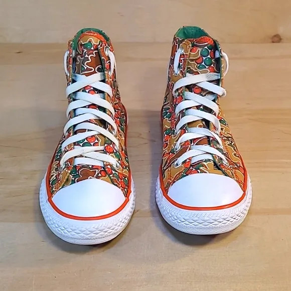 Converse Chuck Taylor All Star Christmas Red Green Canvas Athletic Shoes