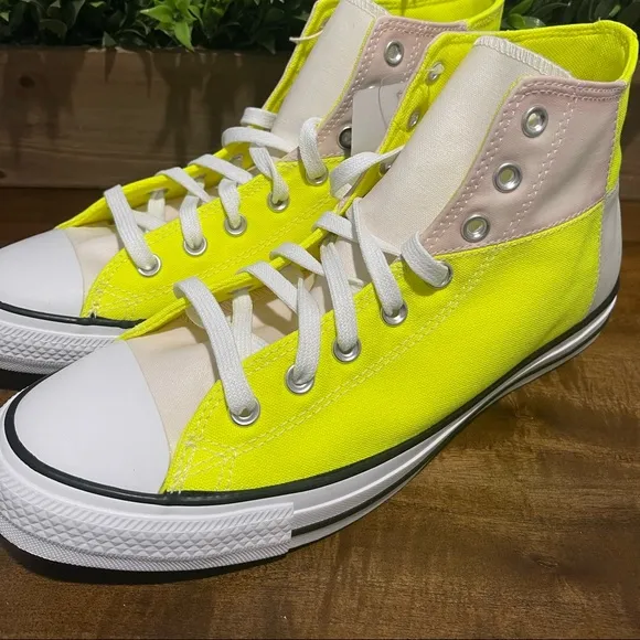 Converse Chuck Taylor All Star High Top Venom Yellow UV Effect Shoes