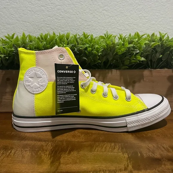 Converse Chuck Taylor All Star High Top Venom Yellow UV Effect Shoes