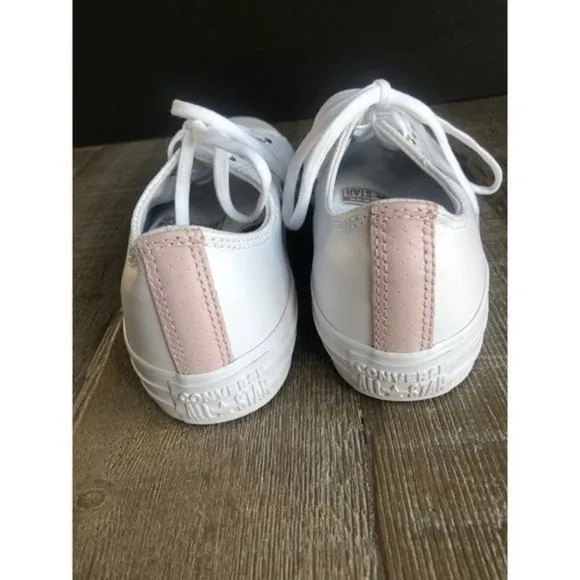 CONVERSE chuck taylor all star leather kids  white Low SHOES SIZE 6