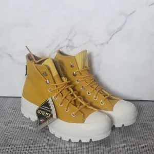 CONVERSE CHUCK TAYLOR ALL STAR LUGGED Women's Yellow High-Top Sneakers Shoes 7.5