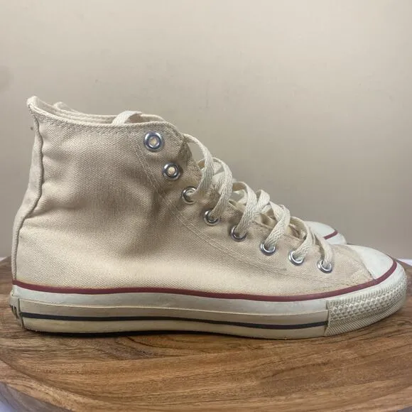 Converse Chuck Taylor All Star Made In USA Mens White Size 9.5 High Top Shoes