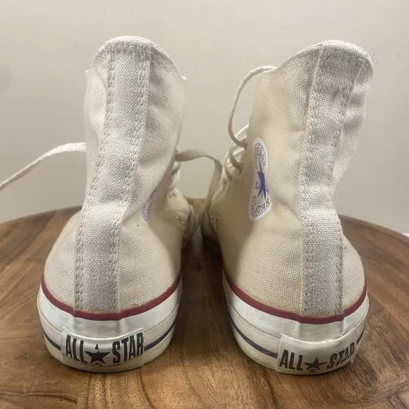 Converse Chuck Taylor All Star Made In USA Mens White Size 9.5 High Top Shoes
