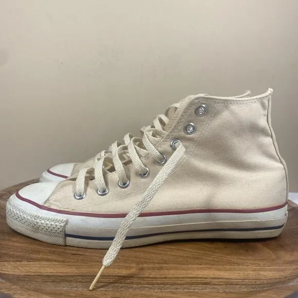 Converse Chuck Taylor All Star Made In USA Mens White Size 9.5 High Top Shoes