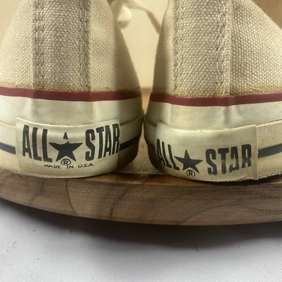 Converse Chuck Taylor All Star Made In USA Mens White Size 9.5 High Top Shoes