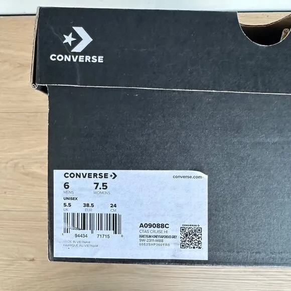 🤩Converse Chuck Taylor All Star Mens shoes Size 6 Cruise Egret HI Suede A09088C