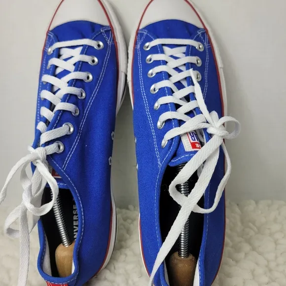 Converse Chuck Taylor All Star Mens Sneaker Low Top Blue Red Shoes 152621C Rare
