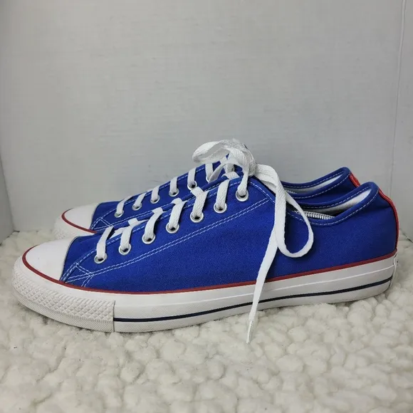 Converse Chuck Taylor All Star Mens Sneaker Low Top Blue Red Shoes 152621C Rare