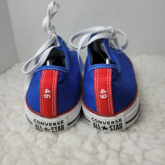 Converse Chuck Taylor All Star Mens Sneaker Low Top Blue Red Shoes 152621C Rare