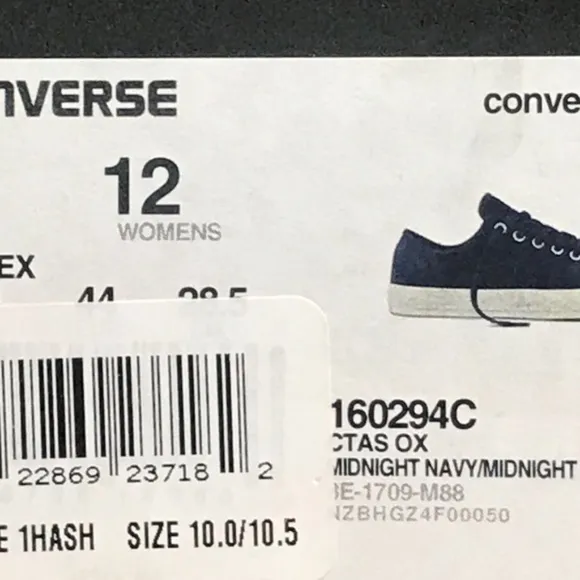 Converse Chuck Taylor All Star Ox Midnight Navy Shoes