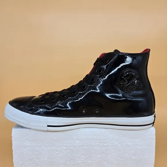 Converse Chuck Taylor All Star Patent Hi 'Black' Men's Shoes Size 10.5