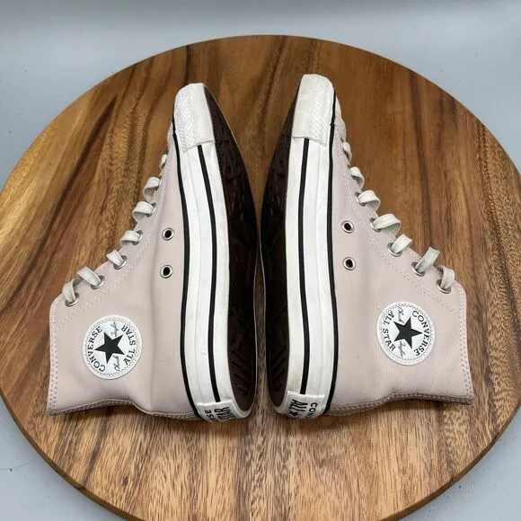 Converse Chuck Taylor All Star Shoes Womens 6 High Neutral Tones Silt Red Rose