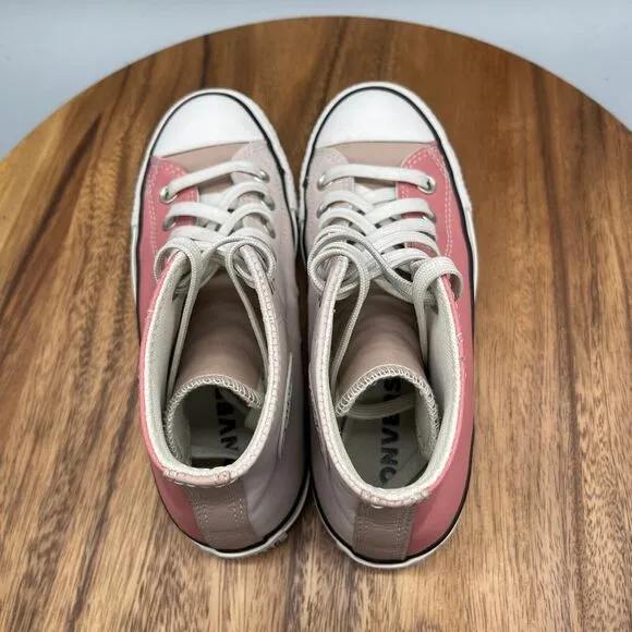 Converse Chuck Taylor All Star Shoes Womens 6 High Neutral Tones Silt Red Rose