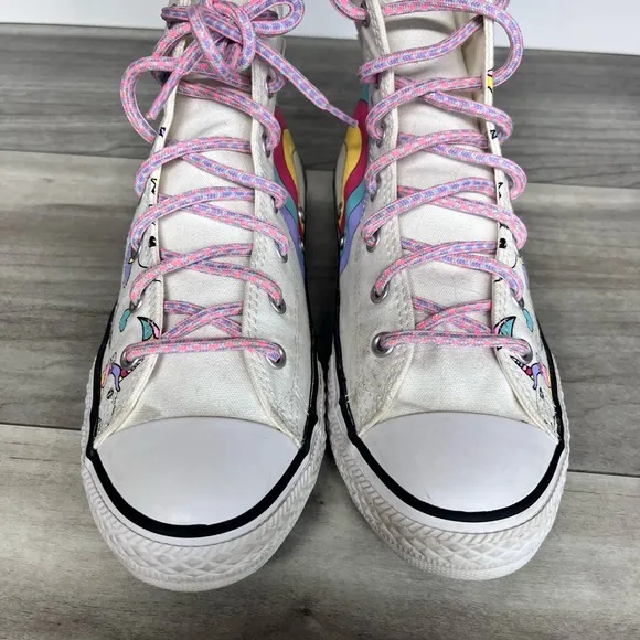 Converse Chuck Taylor All Star Unicorns Rainbow Kids Girls 6