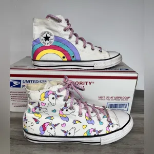 Converse Chuck Taylor All Star Unicorns Rainbow Kids Girls 6