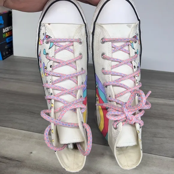 Converse Chuck Taylor All Star Unicorns Rainbow Kids Girls 6
