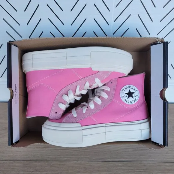 ⭐Converse Chuck Taylor Cruise Hi Sz 8.5 Womens Shoes Pink Retro Sneakers A07569C