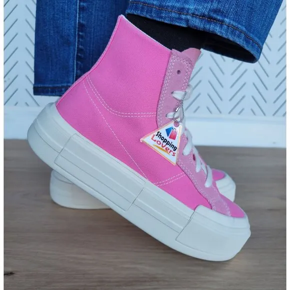 ⭐Converse Chuck Taylor Cruise Hi Sz 8.5 Womens Shoes Pink Retro Sneakers A07569C