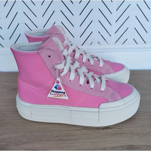 ⭐Converse Chuck Taylor Cruise Hi Sz 8.5 Womens Shoes Pink Retro Sneakers A07569C