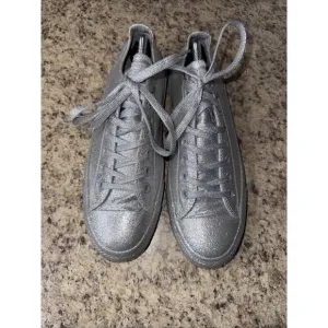 Converse Chuck Taylor Sneakers All Star Silver Glitter Men's 9 Women's 11 Shoes