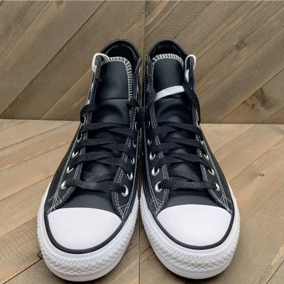 Converse Cons Chuck Taylor All Star Hi Pro Leather Sneakers Mens Size 8.5‎ Black