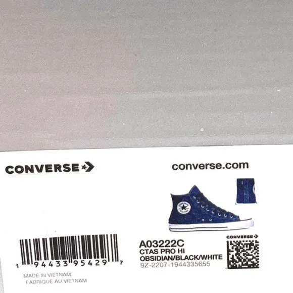 Converse CONS Chuck Taylor Pro Casual Men's Sneakers High Top Shoes Navy A03222C