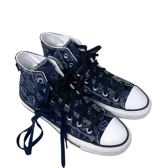 Converse CONS Chuck Taylor Pro Casual Women Sneakers High Top Shoes Navy A03222C